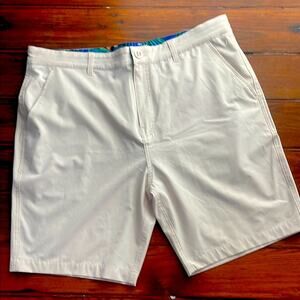 Scales All Tide Performance golf hybrid quick dry flat front shorts sz 36